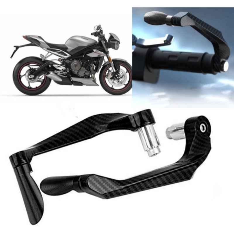 Auto Pearl 2 Pcs Aluminium Carbon Black Brake Clutch Lever Set for Triumph