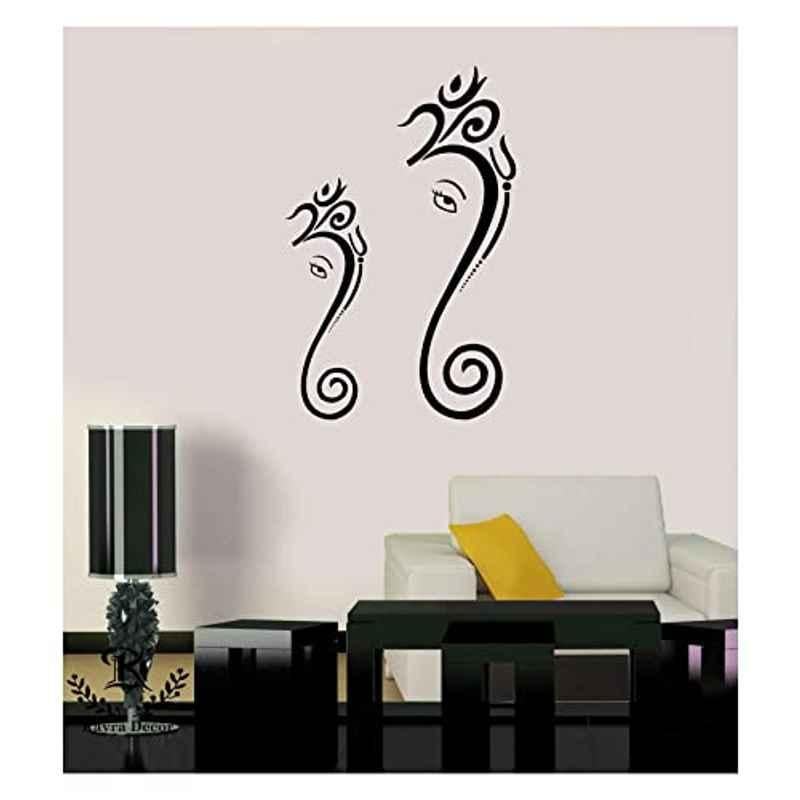 Kayra Decor 16x24 inch PVC Ganesha Wall Design Stencil, KHS446