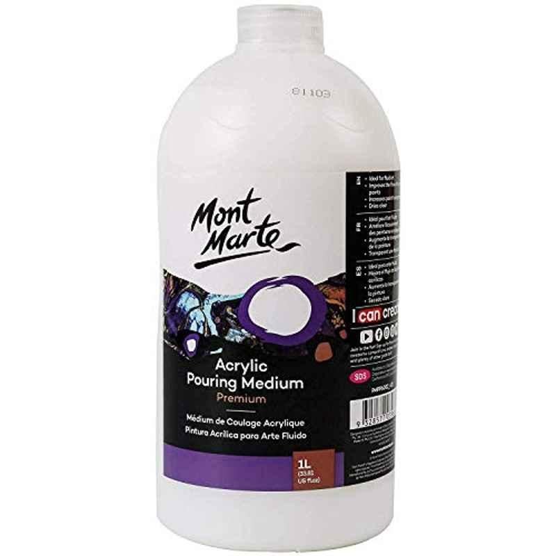 Mont Marte 1L Acrylic Clear Premium Medium Pouring Paint, PMPP6002