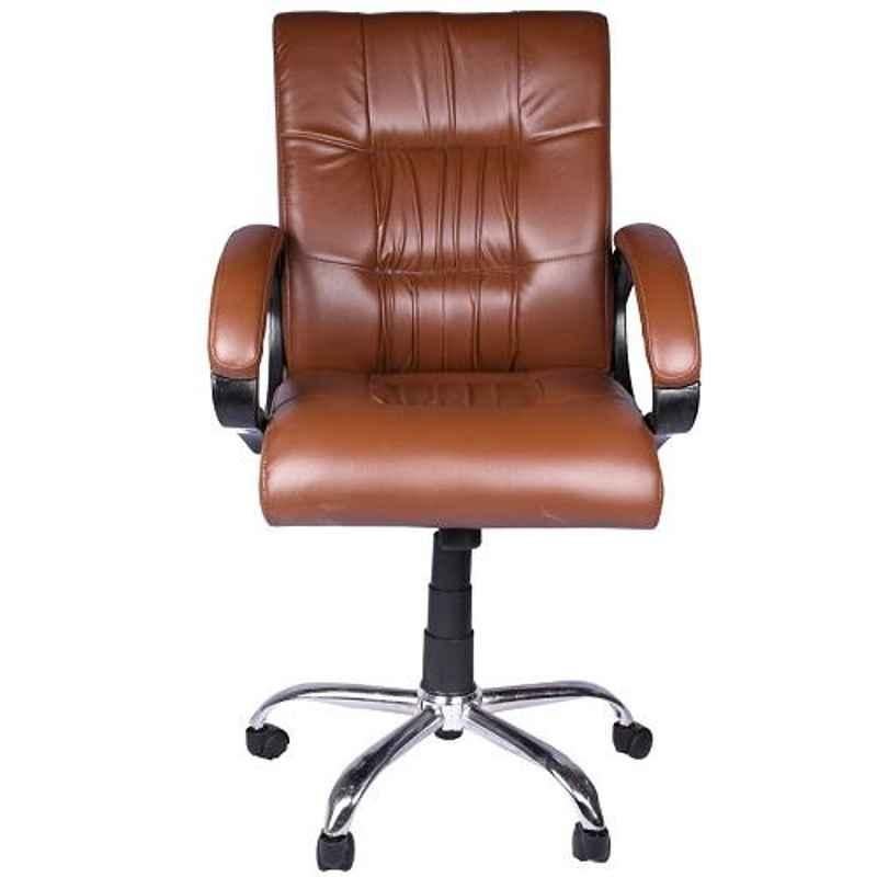 High Living Remus Leatherette High Back Brown Executive Chair