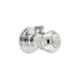 Oleanna OBFMN02 Brass Silver Chrome Finish Angle Cock with Wall Flange