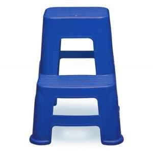 Nilkamal Stool 21 Deep Blue Plastic Step Tool, STL21DBL, Dimension: 477x540x600 mm