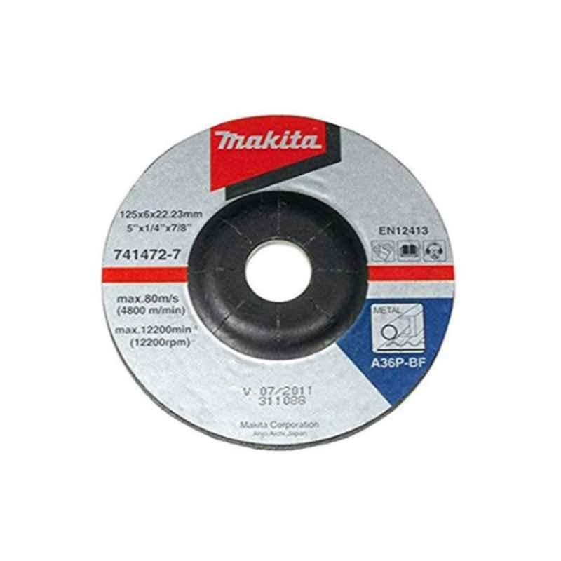 Makita 115x6x22.23mm Silver Grinding Disc for Metal Cuting, A-80949