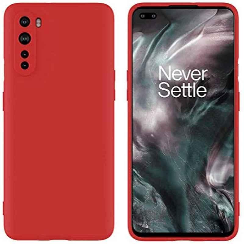 Rubik TPU Silicone Red Protective Case for One plus Nord