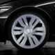 Auto Pearl 4 Pcs 15 inch Plastic Silver Car Wheel Cover Set for Mahindra Xylo