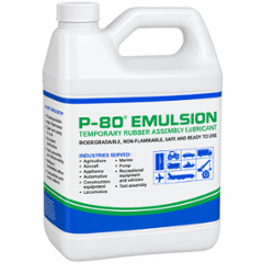 P-80 Emulsion 4 Litre Temporary Rubber Assembly Lubricant, P-5322-04