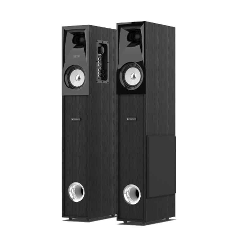 Zebronics BT 702RUCF 160W 70dB Black Bluetooth Tower Speaker Tower Speaker with Remote Control & 3 Way Speaker
