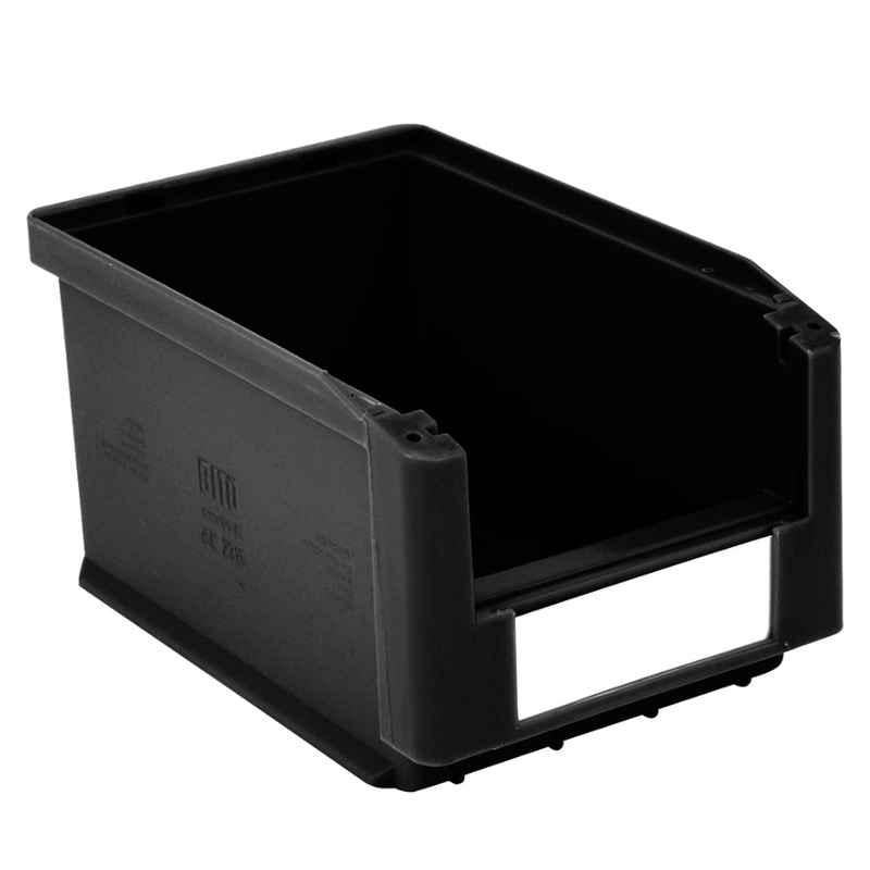 Bito 230x150x125mm 5kg Recycled Polypropylene Black Storage Bins, C0230-0129 (Pack of 20)