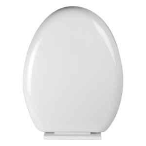 Elegant Casa 2082 43x36cm Polypropylene Soft-Closing Elongated White Commode Seat Cover