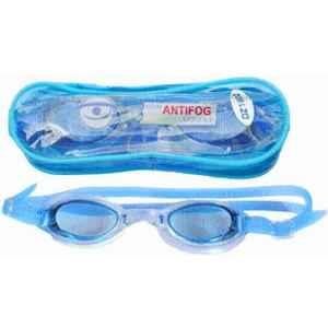 Matrica Silicone Blue Anti-Fog Coated Watertight Swimming Goggle