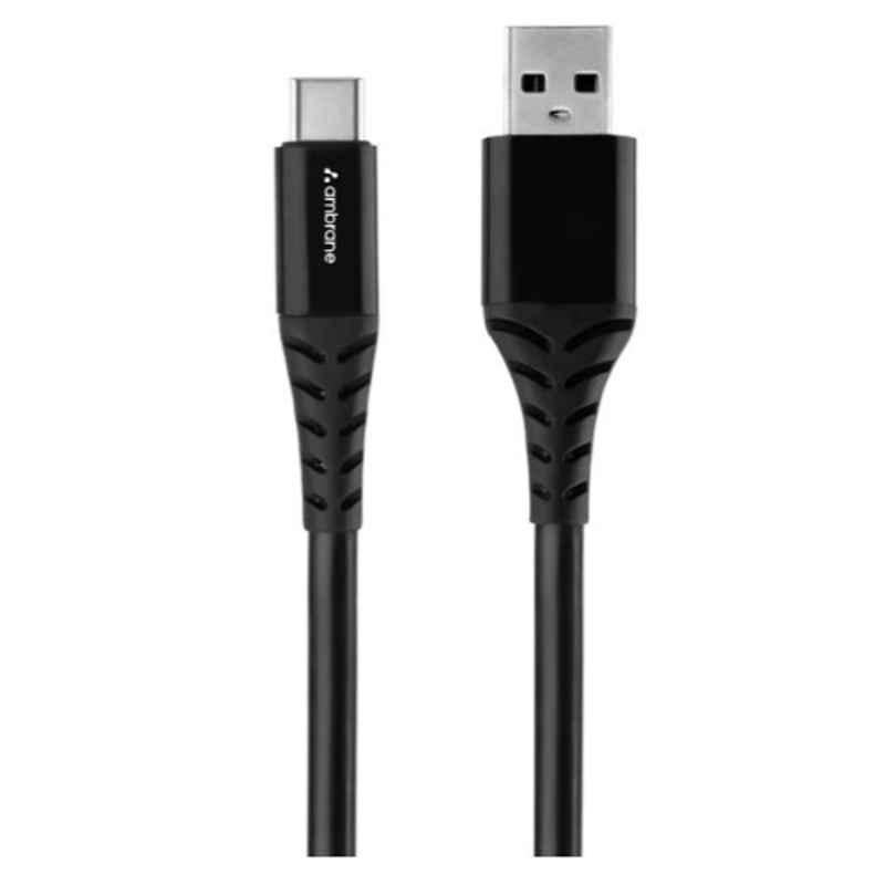 Ambrane ACT-11 1m Black Type C USB Cable
