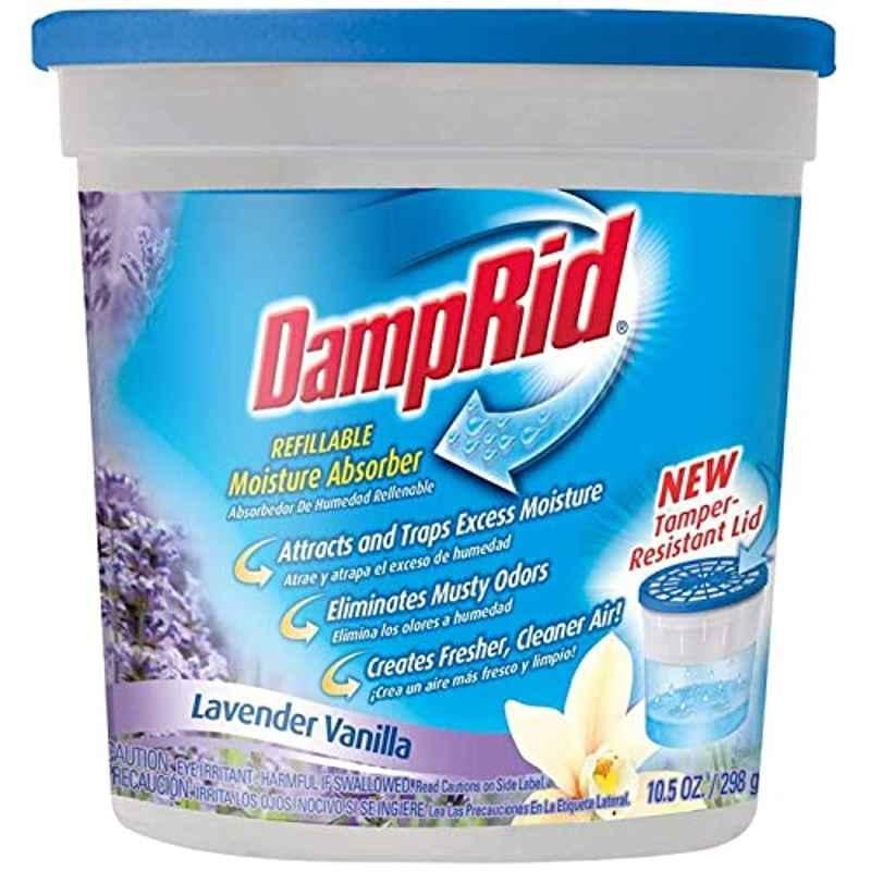 Damp Rid 10.5 Oz Lavender Vanilla Refillable Moisture Absorber, FG01LV