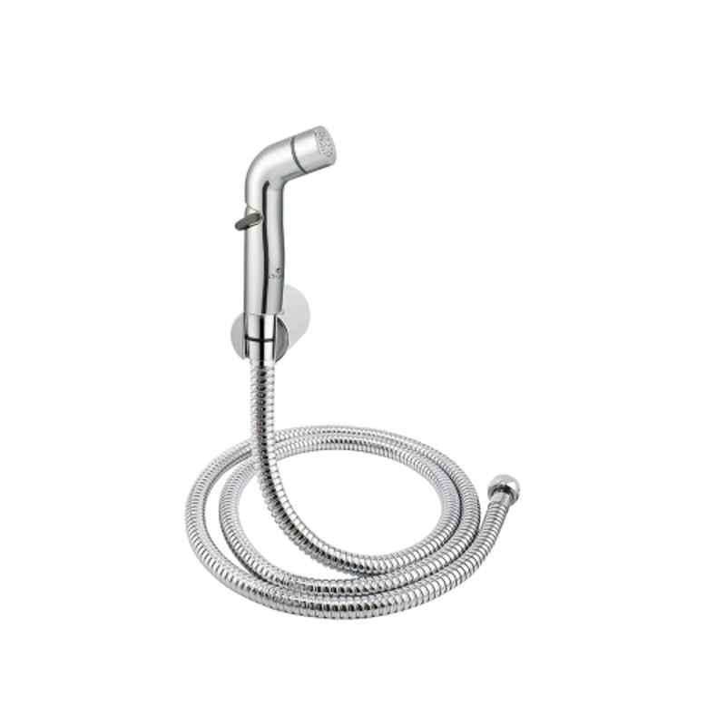 Cliquin Origin ABS Chrome Wall Mounted Health Faucet with SS-304 1m Flexible Shower Tube, KSHF2208
