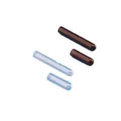 Tarsons 12x40mm Polypropylene Light Amber Ria Vial, 850070L