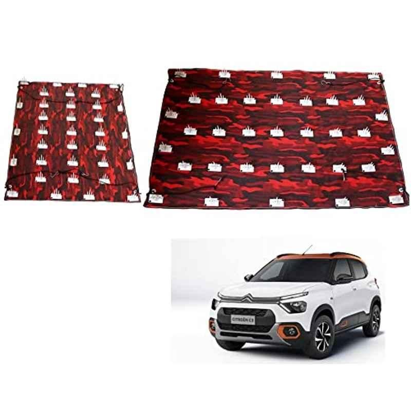 Kozdiko 2 Pcs Car Protection Cover Set from Dog & Monkey for Car Roof & Bonnet for Citroen C3