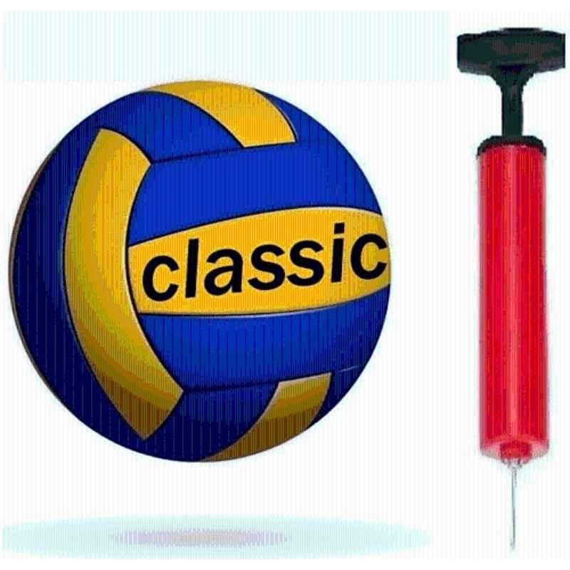 Singhals Volleyball with Pump Volleyball, Size: 5 Volleyball, Size: 5 (Standard)