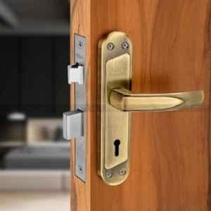 Duke 8 inch 25-40mm Brass Mortise Lock Set with 3 Keys & Brass Cylinder, 309+1001BAKY