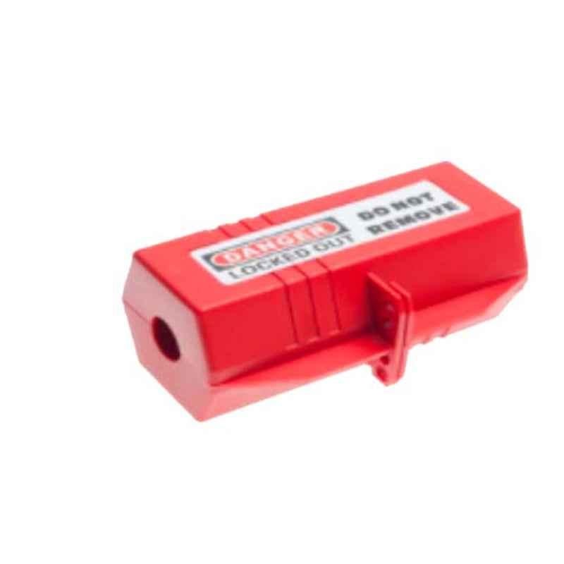 Loto Large 83x83x178mm Red Plug Electrical Lockout, PLG-LRPL
