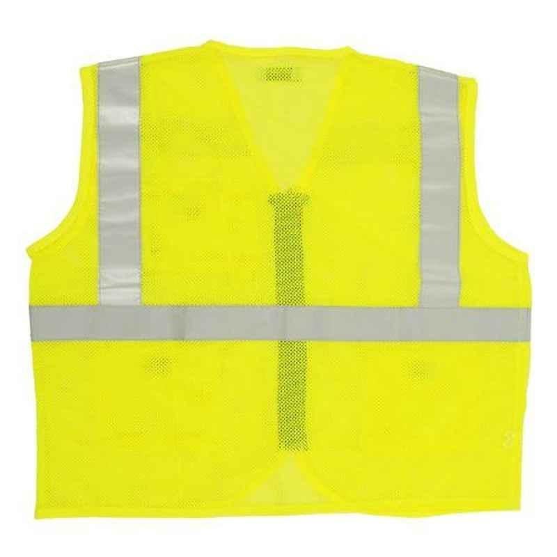 Safari Pro 1 inch Yellow Polyester Reflective Safety Jacket, OR-N001