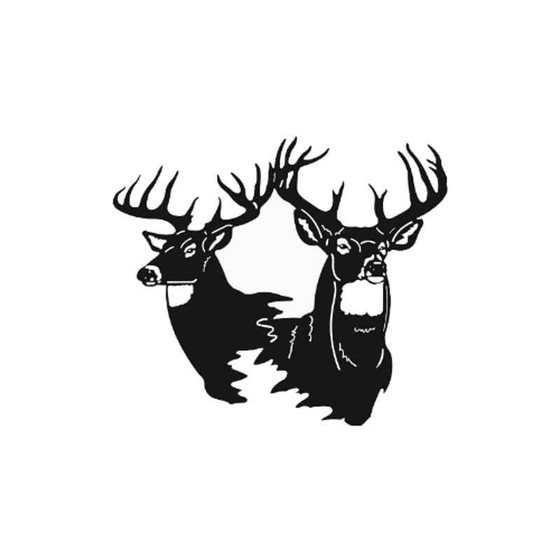 Khushi Udyog Metal Black Buck Deer Wall Art for Living Room & Bedroom