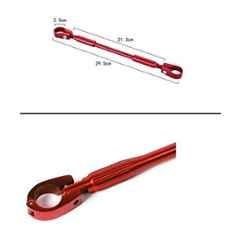 AOW Handlebar Cross Bar Steering Wheel Strength Lever Bar (Red) for Honda Shine SP