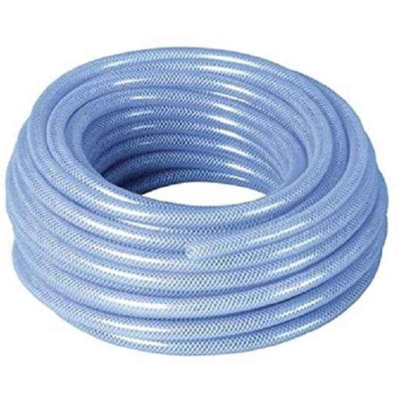 Abbasali High Pressure Braided Clear Flexible Pvc Tubing Heavy Duty Uv Chemical Resistant Vinyl Hose Water Oil (25 Yard, 3/4 Inch)