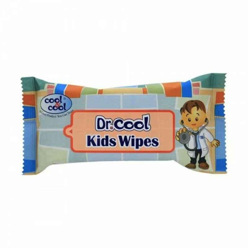 Cool and Cool Dr. Cool Kids Wipes, White, 10 Pcs/Pack