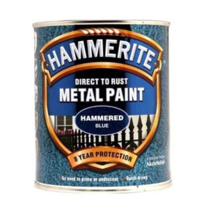 Hammerite 750ml Hammered Blue Metal Paint