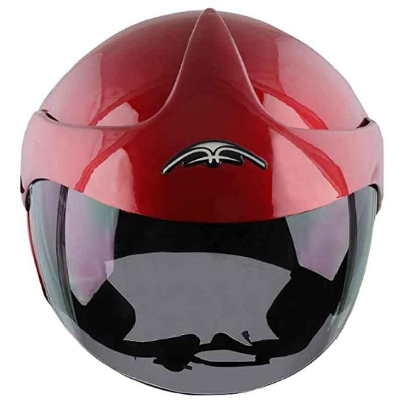 Habsolite HBES1RD Medium Red Open Half Face Helmet, Estilo