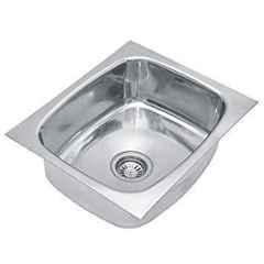 Zesta 22x18x10 inch Stainless Steel Chrome Finish Silver Oval Bowl Kitchen Sink
