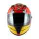 Axor Street Racing Duck Orange & Red Full Face Helmet, AHRORM, Size: M
