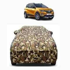 Aarex Auto Polyester Jungle 100% Waterproof Car Body Cover with Mirror Pocket & Bottom Elastic Triple Stitched for Renaults Triber (2015-2026) Model