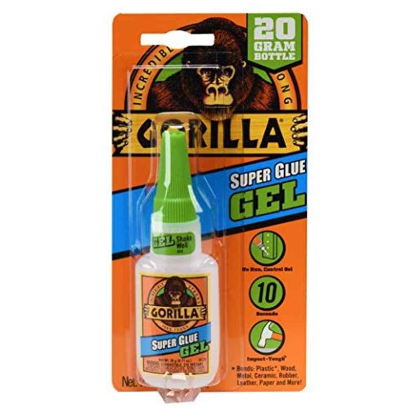 Gorilla 20g Clear Super Glue Gel, 7700104