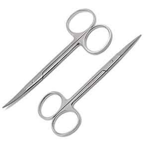 Forgesy 5 inch Stainless Steel Curved & Straight Dressing Scissor, FORGESY179 (Pack of 2)