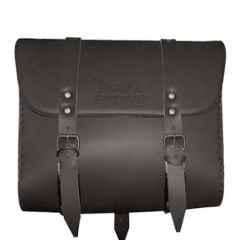 AllExtreme Large Dark Brown Back Seat Square Saddle Bag for Royal Enfield
