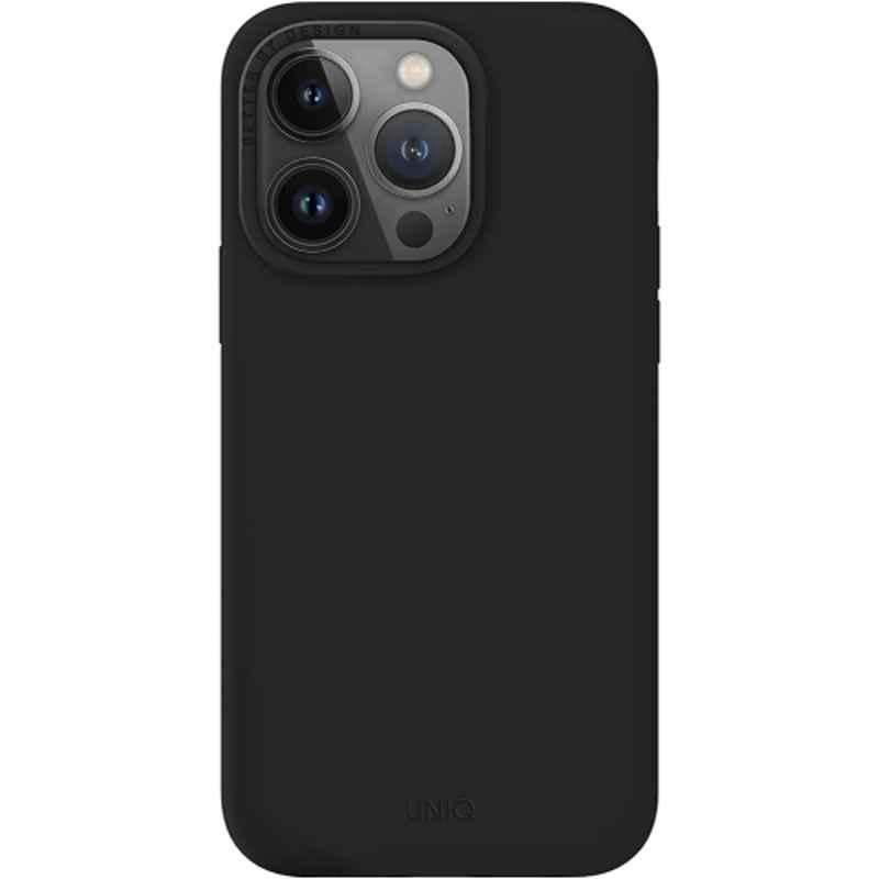 Uniq Hybrid Lino Midnight Black Case for iPhone 14 Pro