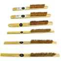 Johnson Tools 6 Pcs Soft Brass Brushes with Wooden Handle Set, BBS-6PC