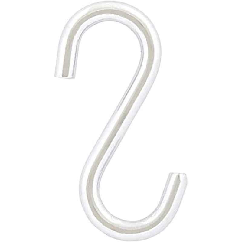 Abbasali 1.1/2 inch Metal Silver Chrome Plated S Hooks