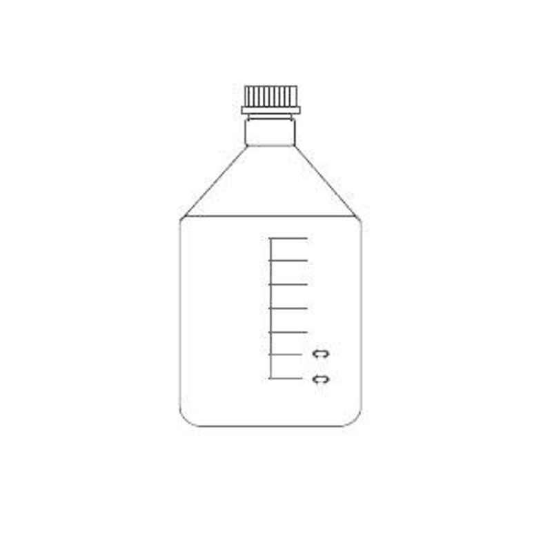 Axiva 250ml Touff Reagent Amber Bottle with Screw Cap, RBSM0250 (Pack of 6)