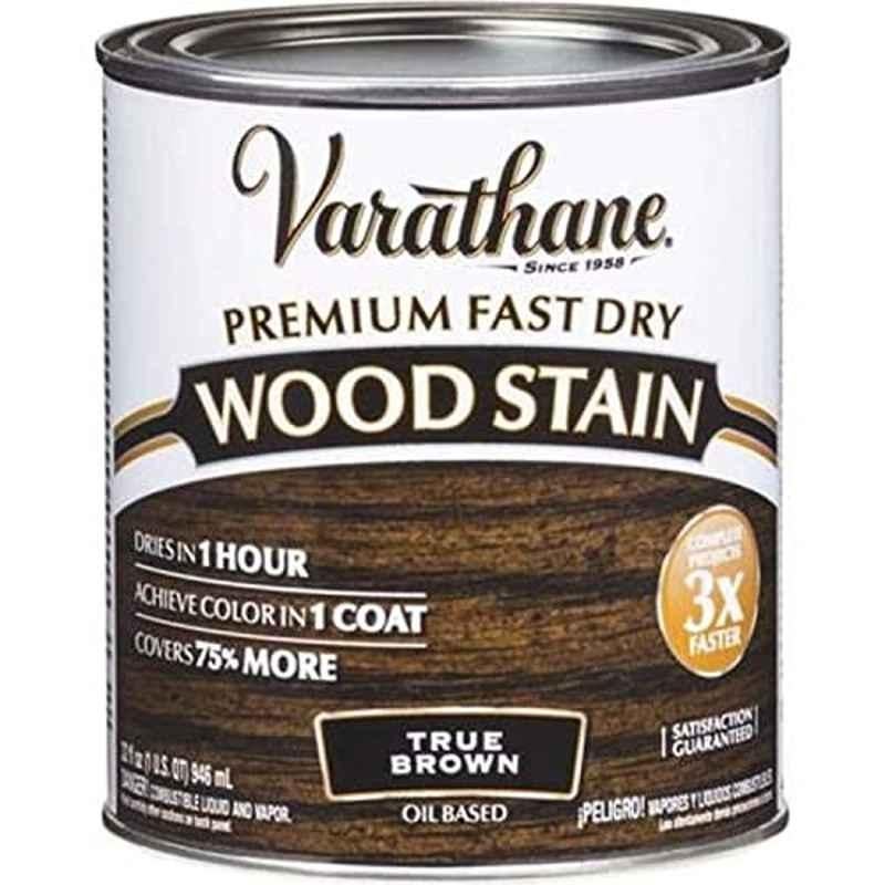 Rust-Oleum Varathane 946ml True Brown Wood Stain Premium Fast Dry Coating, 333661