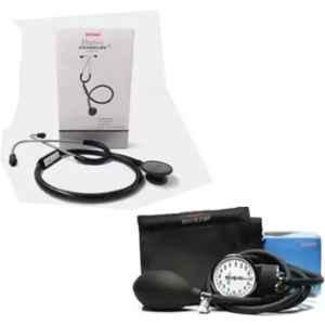 Hicks Pressure Guard Black Analogue Sphygmomanometer with Mark-11 Stethoscope