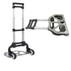 Bigapple 70kg Aluminium Alloy Grey & Black Foldable Luggage Trolley with 2 Wheels, TRL-SPL-AL-70