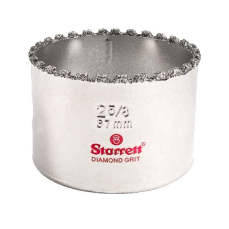 Starrett 67mm Silver Diamond Grit Hole Saw, KD0258-N