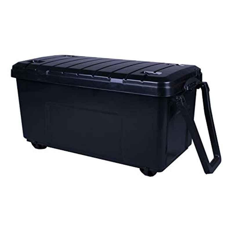 Really Useful 160L Plastic Clear Wheeled Trunk