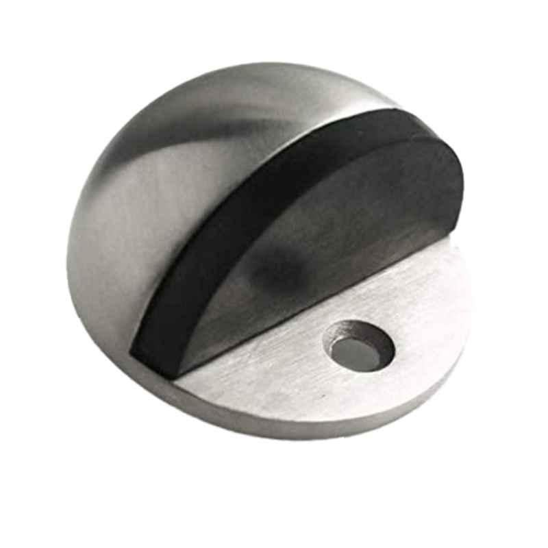 Robustline Silver Half Round Floor Door Stopper (Pack of 10)