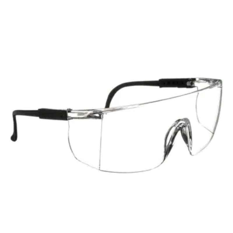 3M Seepro Plus Black Temple Clear Lens Fighter Protective Eyewear, 15957