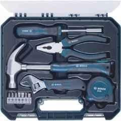 Bosch 108-Piece All-in-One Metal Hand Tool Kit With Hammer, Screwdrivers & Pliers (Blue Case)