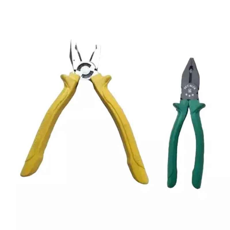 Sky Blue 2 Pcs 7.8 inch Lineman Plier Combo, SBE_PLIER_COMBO_MOD_01515