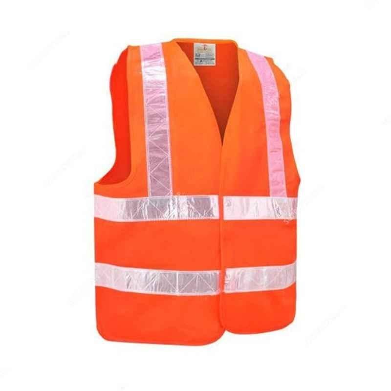 Empiral Flare E108092901 100% Polyester Orange Safety Vest, Size: S