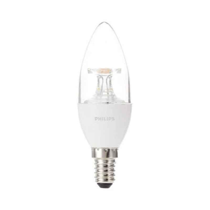 Philips 5.5W Warm White LED Candle Bulb, LEDC40E14WW